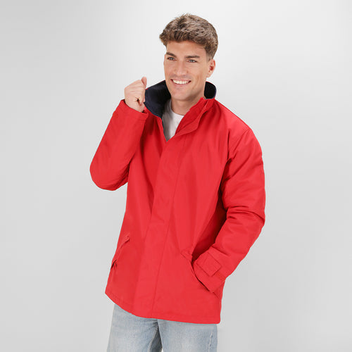 Parka with outside in soft and in resistant polyester with waterproof treatment and inside in warm fleece polar fleece of 200g/m2 - Flogox Personalised