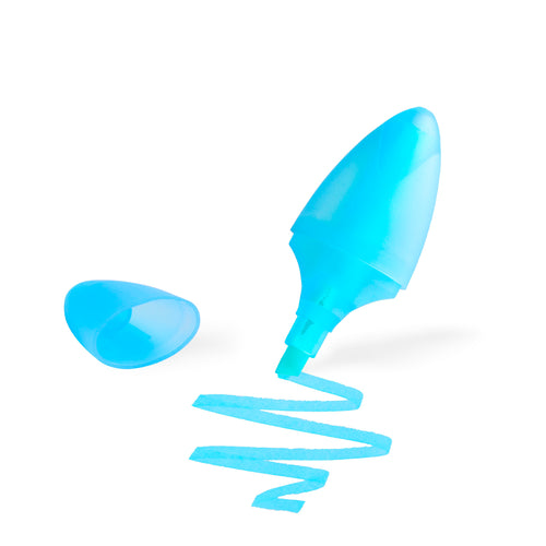 Fluorescent marker minimalist design, with body and hood in translucent finish - Rankap Personalised