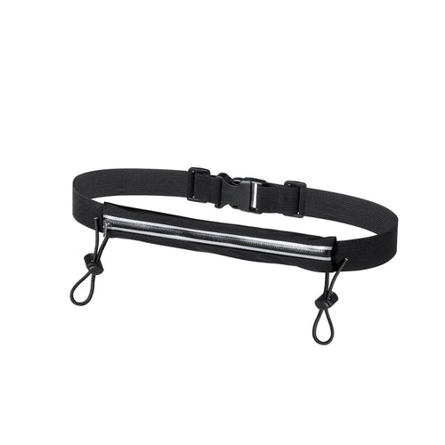 High quality race number waist bag made of soft finish polyester with a grey zipper - Rapik Personalised