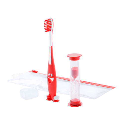 Set of toothbrush and sand timer clock - Fident Personalised