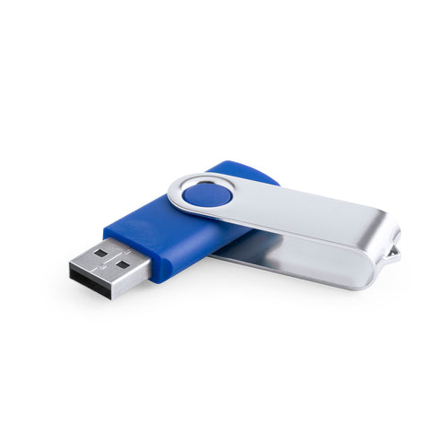 16GB capacity USB flash drive with swivel mechanism, smooth finish body and metal clip - Rebik 16GB Personalised