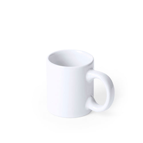 80ml ceramic mug in white color - Lutin Personalised