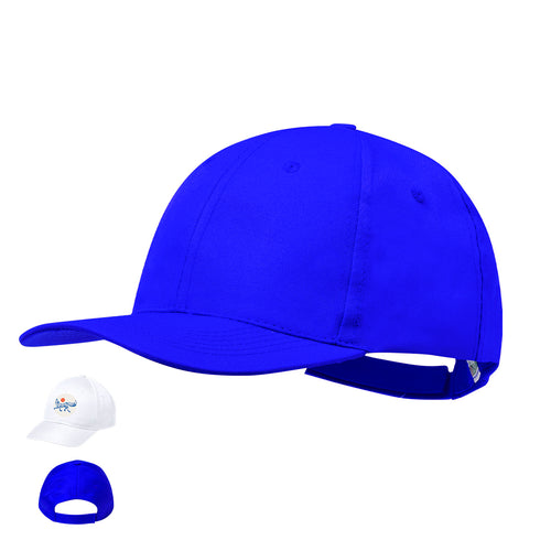 6 panel cap in combination of microfiber and polyester materials - Blazok Personalised