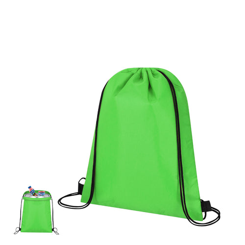 Drawstring cooler backpack for children in soft polyester 210D - Tradan Personalised