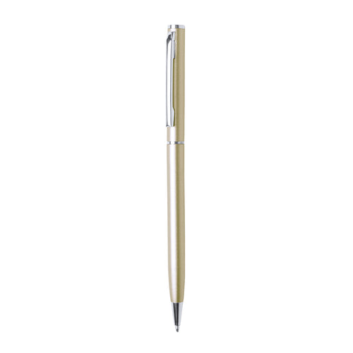 Ball pen made of aluminum, glossy finish and twist mechanism, with chrome plated accessories - Zardox Personalised