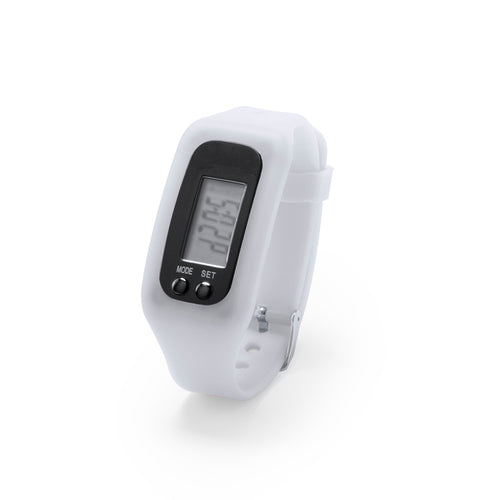 Rectangular, LCD screen, sporty digital watch with adjustable silicone strap and water splash resistant - Drogon Personalised