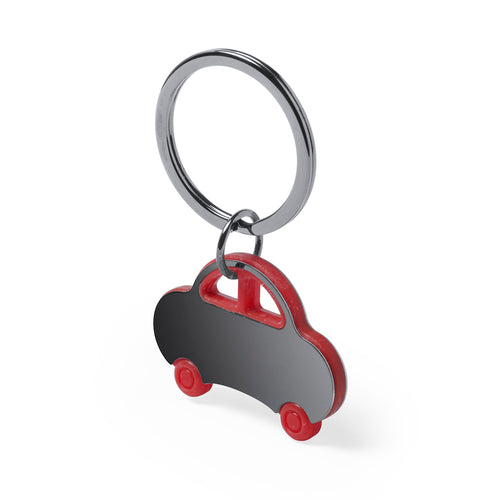 Car keychain in bicolor design with stainless steel body - Rader Personalised
