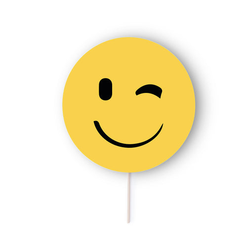 Selfie Pai Pai in fun emoji designs and in an eye-catching yellow color - Emoty Personalised