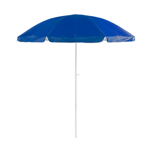 Beach umbrella of 8 panels in resistant nylon, with silver color, UV protection layer - Sandok Personalised