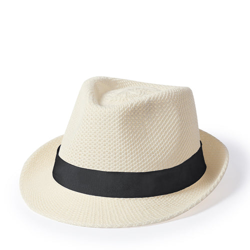 High-quality hat synthetic material with comfortable matching color inside ribbon - Bauwens Personalised