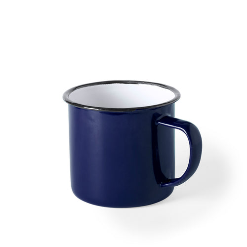 380ml metal mug with vintage design finished with imperfections, for greater retro feeling - Wilem Personalised
