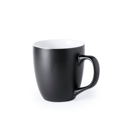 470ml AA ceramic mug with outside and inside in white color - Mabery Personalised
