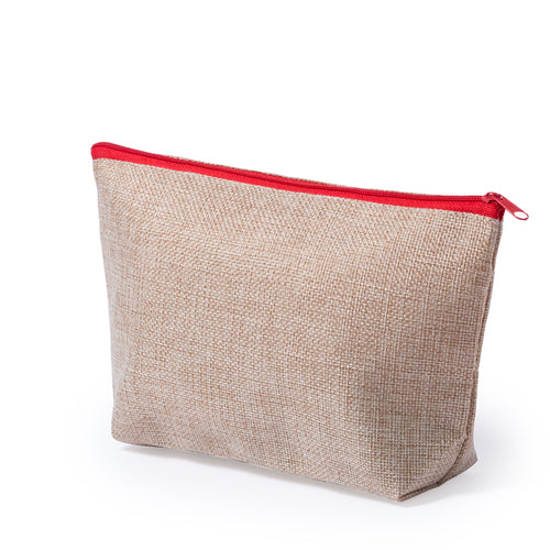 Multi purpose beauty bag in polyester with bicolor finish and zipper closure and matching color handle - Conakar Personalised