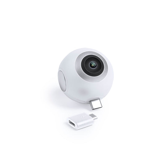 360° camera with Type-C connection and micro USB adapter for Android mobile devices - Ribben Personalised