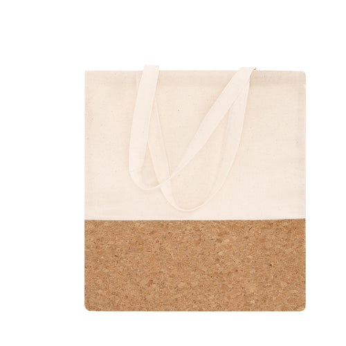 Bag of natural materials in combination of cotton and cork - Tarlam Personalised