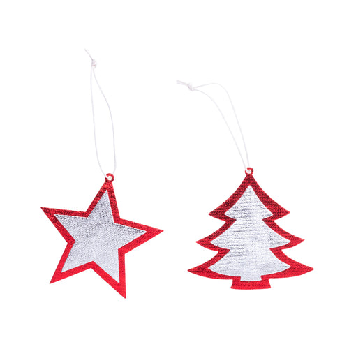 Hanging Xmas figure set in non-woven material - Rimol Personalised