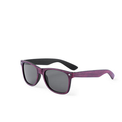 Trendy sunglasses with frame in wood-alike material - Leychan Personalised