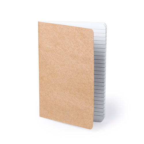 Eye-catching notepad with recycled cardboard covers and matching color, stitched finishing on side - Zurix Personalised