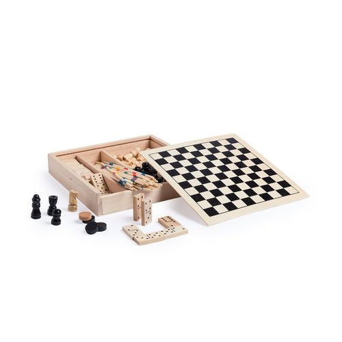 Set of games in wood material - Xigral Personalised