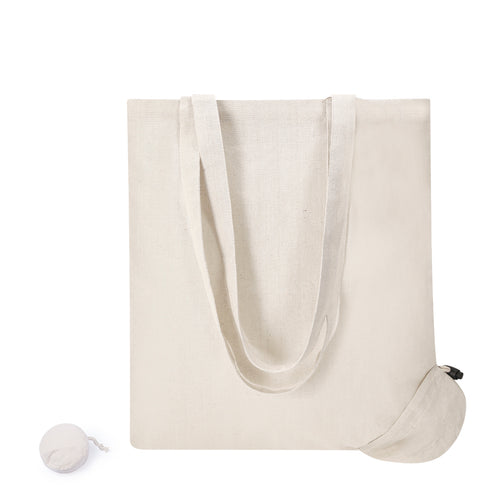 Folding bag in resistant cotton of 105g/m2 - Helakel Personalised