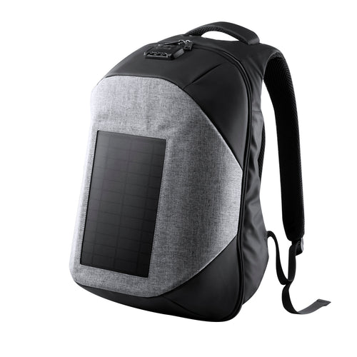 Caricabatterie Koneit Personalizzato - Zaino con pannello solare integrato in resistente poliestere 1200D