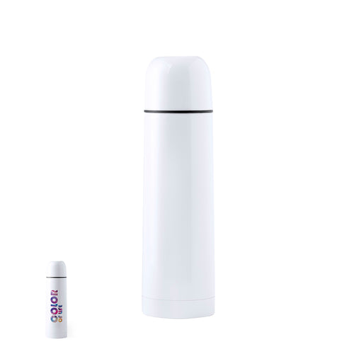 500ml capacity thrernal bottle with body in resistant, stainless steel - Cleikon Personalised