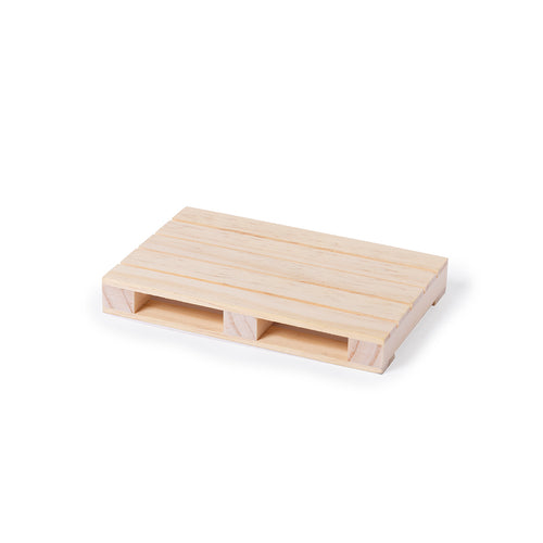 Eye catching, nature line coaster in the shape of a pallet and in natural wood - Palet Personalised