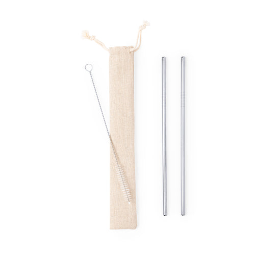Reusable straw in stainless steel material - Kalux Personalised