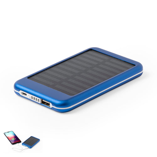 4,000 mAh, solar rechargeable, external auxiliary battery - Rudder Personalised