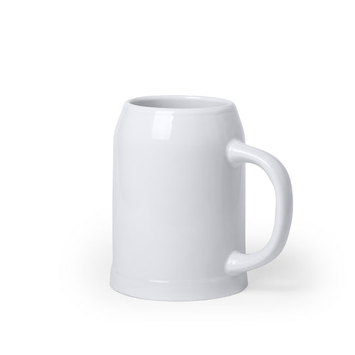 Ceramic mug in a white, elegant finishing for beer lovers - Tilton Personalised