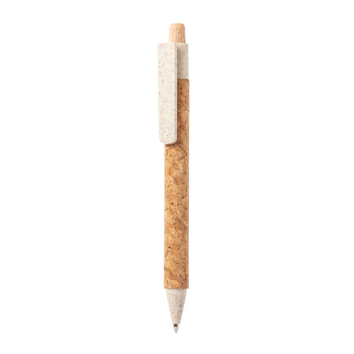 Nature line ball pen with body in natural cork - Clover Personalised