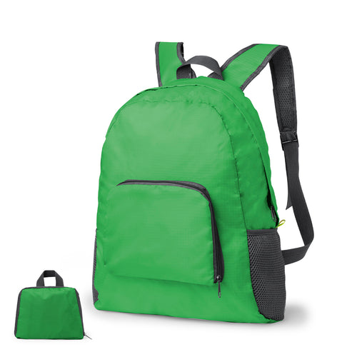 Folding backpack in resistant ripstop material, with an attractive color combination - Mendy Personalised