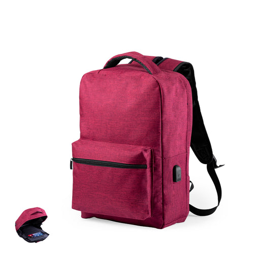Anti theft backpack in resistant polyester 300D material - Komplete Personalised