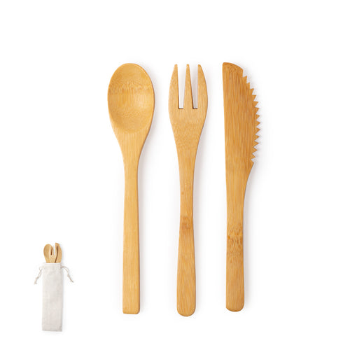 Set of cutlery in nature line - Plusin Personalised