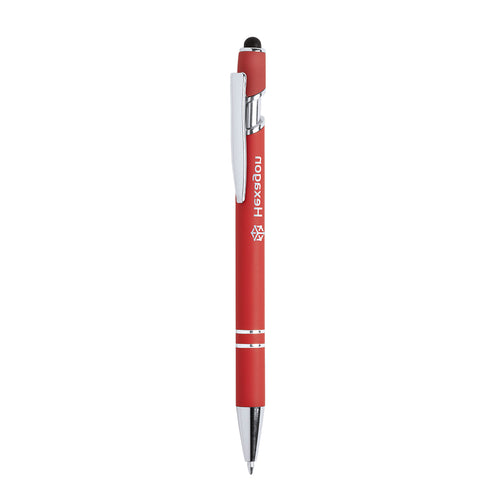 Pointer ball pen with push-up mechanism and bold design - Lekor Personalised