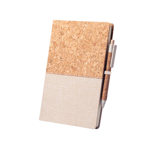 Set of notepad and ball pen in nature line - Brastel Personalised