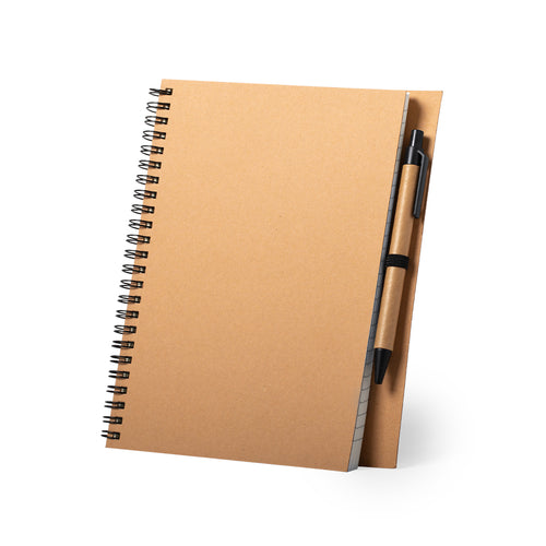Articoli Sostenibili Neyla Personalizzato - Set di quaderno e penna in linea natura