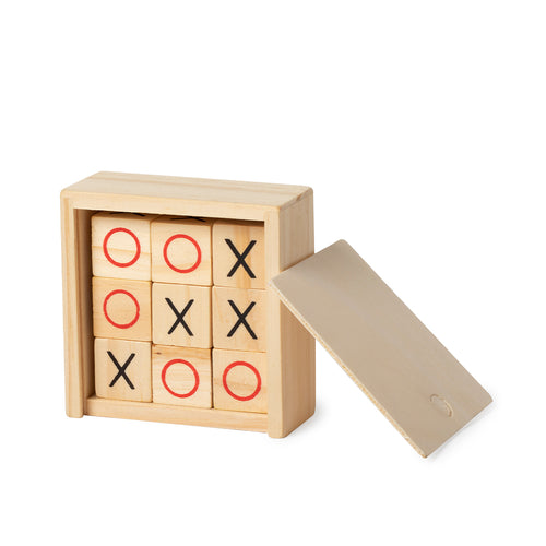 Board game in wooden material, presented in an individual wooden case with sliding cover - Grapex Personalised