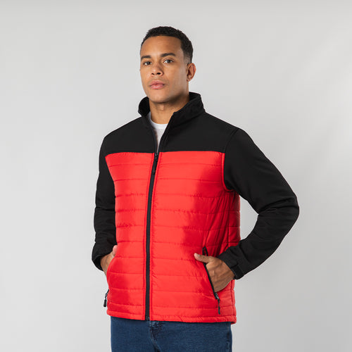 Waterproof and breathable jacket in combination of soft shell and polyester materials - Cornal Personalised