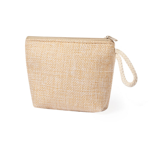 Purse in polyester, with matching color handle and zipper closure - Narse Personalised