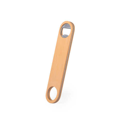 Wooden opener in beech wood with stainless steel core - Ferdy Personalised
