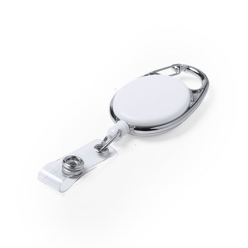 Extendable ID holder in a sober design, with button closure accessory for ID and an extendable mechanism of up to 75 cm length - Napper Personalised
