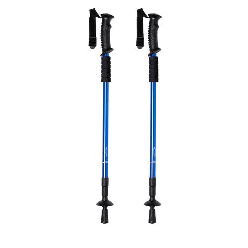 Set of folding poles with aluminum body, anti-shock mechanism and soft foam hand rests - Brulen Personalised