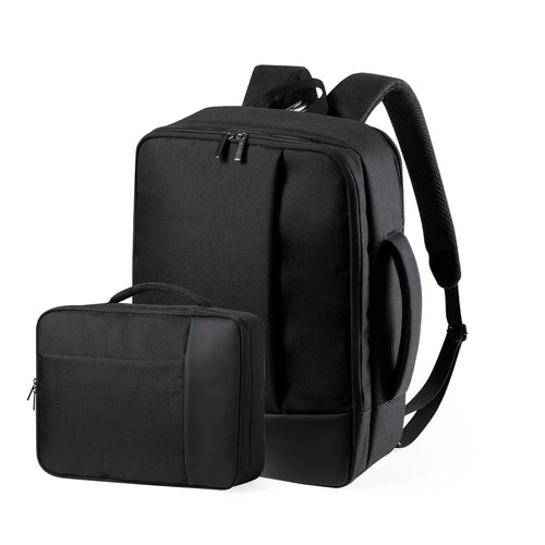 Zaini Hurkon Personalizzato - Zaino portadocumenti in una combinazione di resistente poliestere 300D con dettagli in similpelle