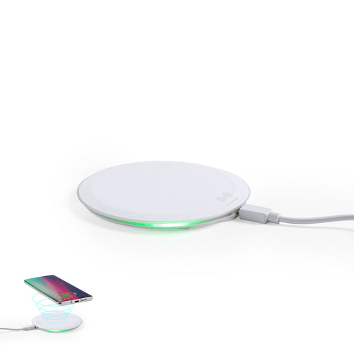 Wireless charger in round design - Lumbert Personalised