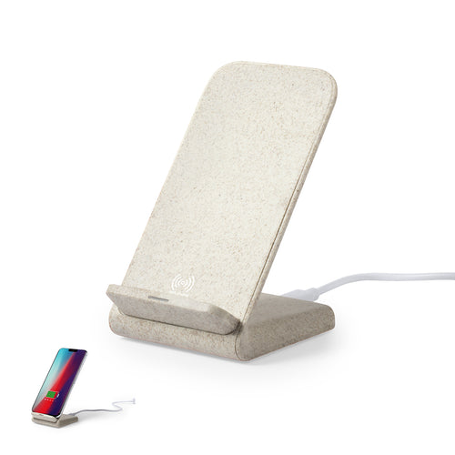 Nature line, wireless charger with smartphone holder functionality - Birniax Personalised