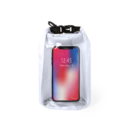 Borse Kambax Personalizzato - Borsa impermeabile con capacità di 2 litri, con finestrella trasparente per lo smartphone