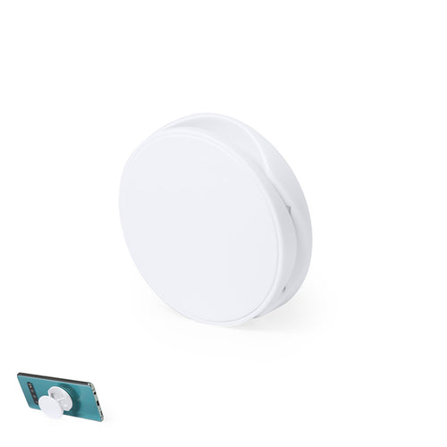 Folding holder for smartphone in an elegant, white color design - Hunabik Personalised