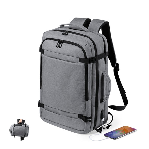 Zaini Sulkan Personalizzato - Zaino portadocumenti in resistente poliestere 600D con finitura denim