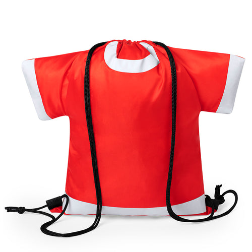 Bold, fun design drawstring backpack for adult in the shape of a Tee - Paxer Personalised